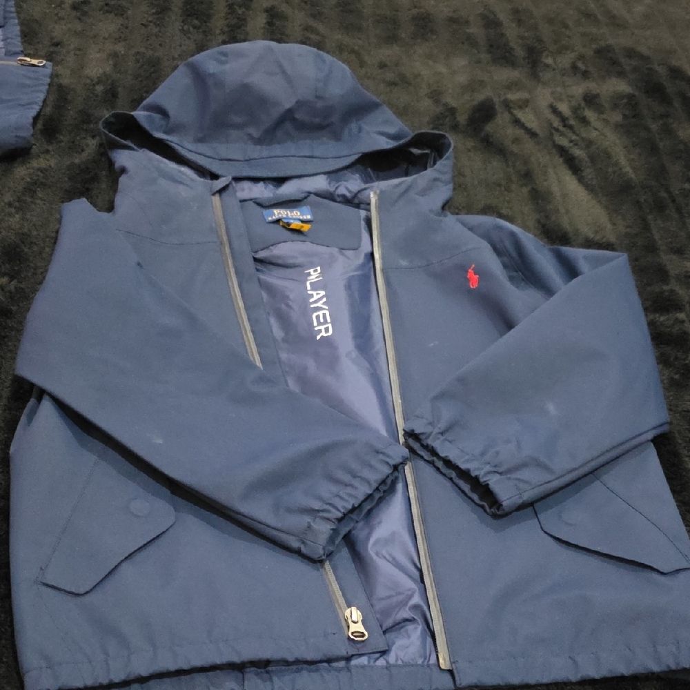 Polo by Ralph Lauren Kids Navy Hooded Raincoat